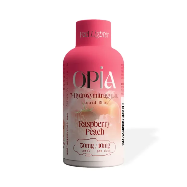 Opia 7-Hydroxymitragynine Liquid Shot 30 mg Raspberry Peach