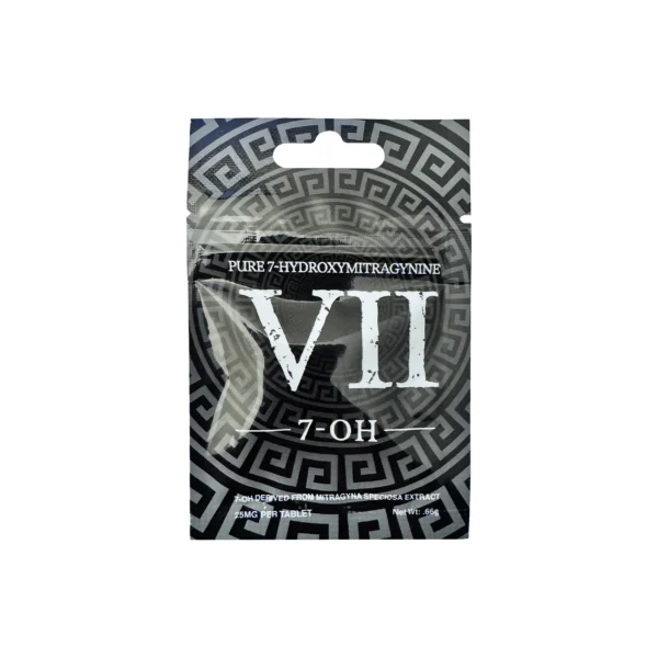 VII 7-OH Kratom Leaf Extract Chewable Tablets 25 mg Back