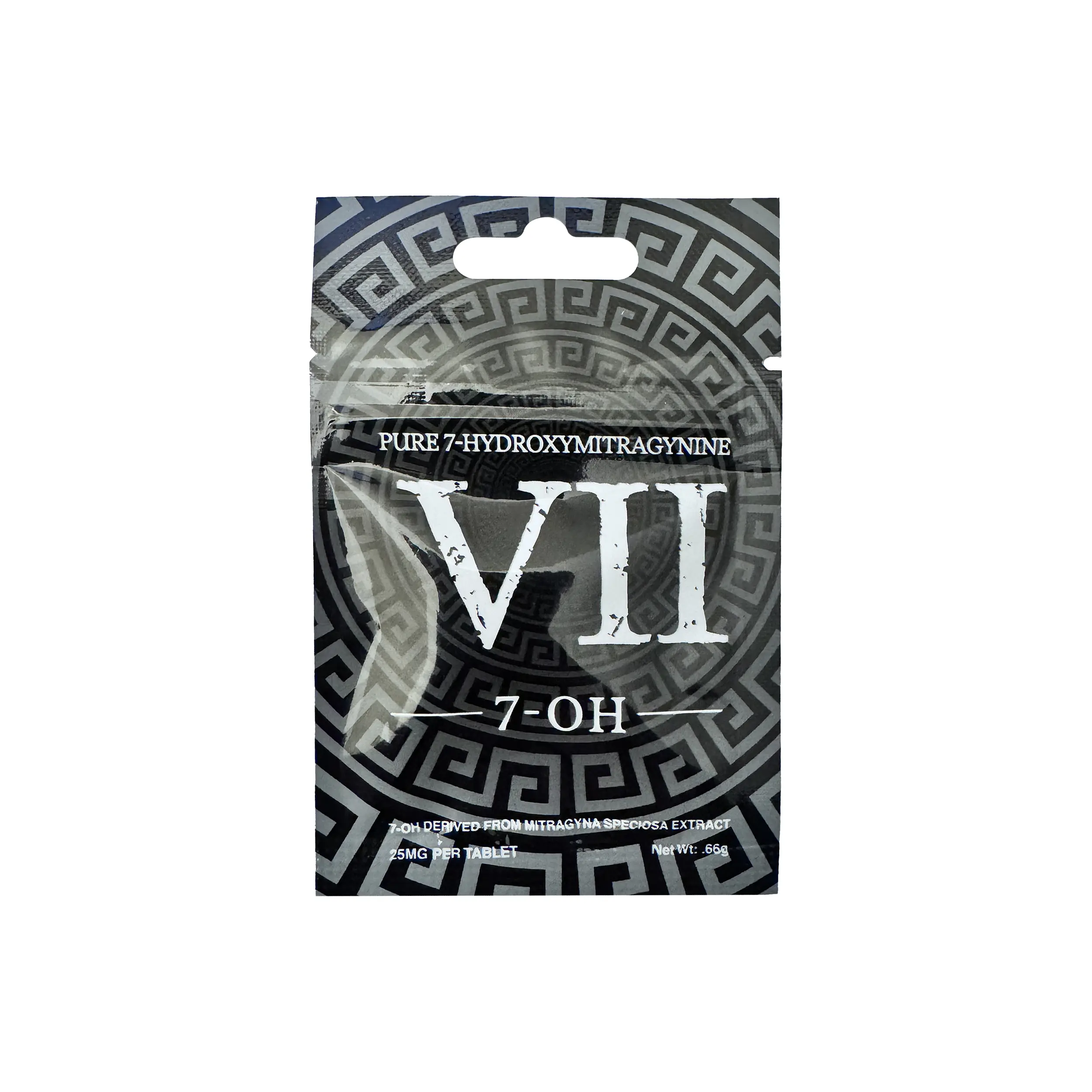 VII 7-OH Kratom Leaf Extract Chewable Tablets 25 mg Back