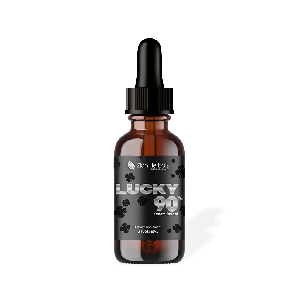 Zion Herbals Lucky 90 Kratom Liquid Extract 15 ml 90 precent MIT