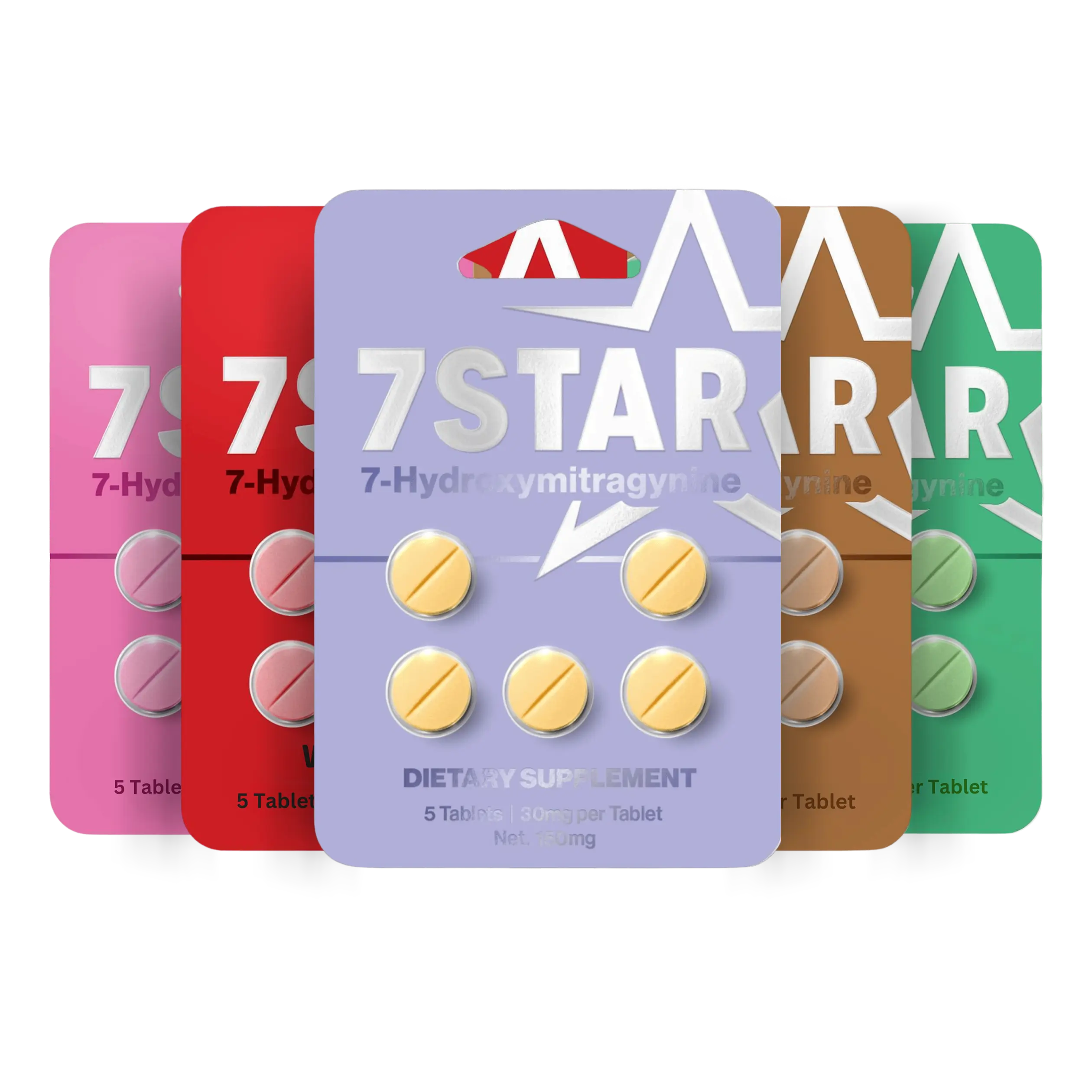 7 Star 7-OH Extract Chewable Tablets 30 Mg 5 Count Original Front