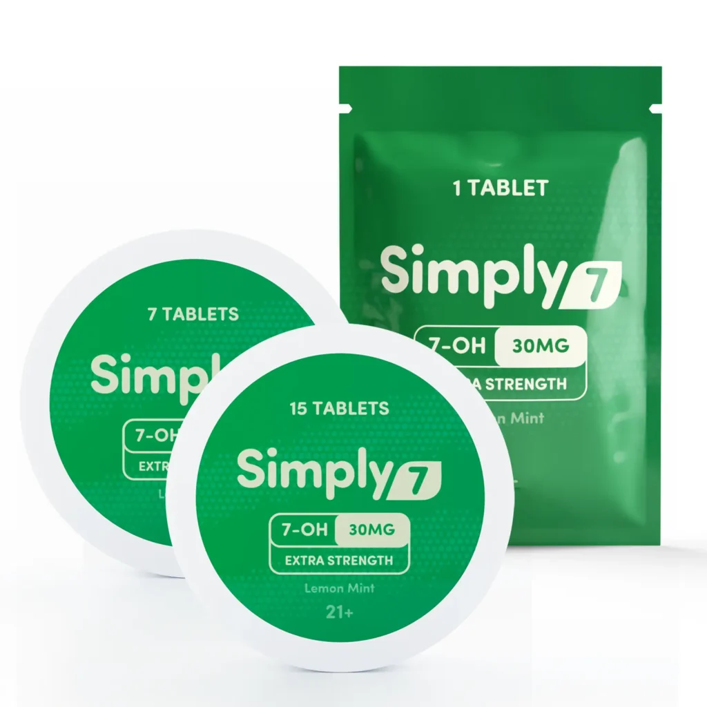 Simply7 7-OH Chewable Tablets 30 mg Lemon Mint