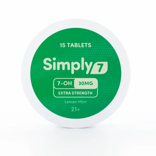 Simply7 7-OH Chewable Tablets 30 mg Lemon Mint 15 Count