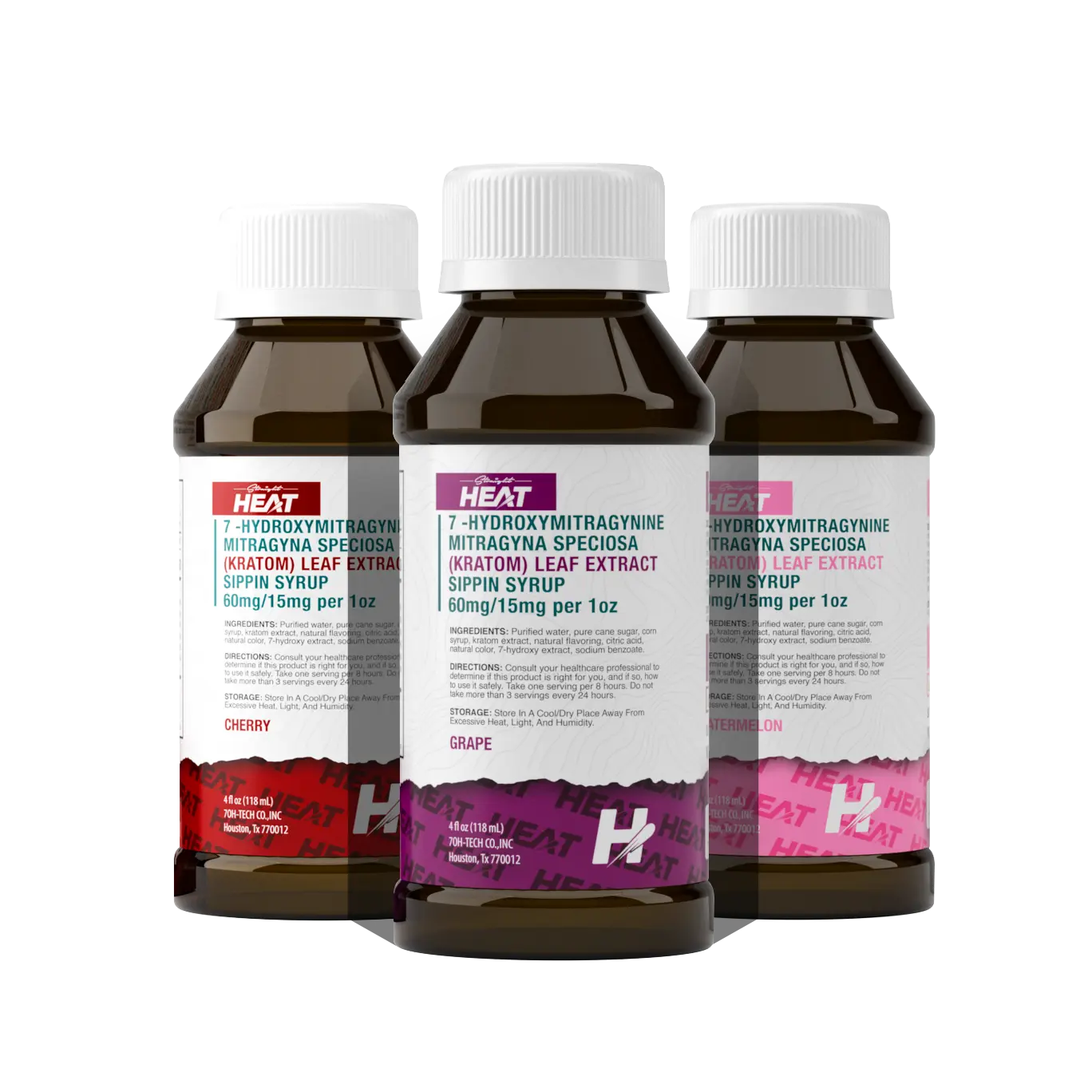 Straight Heat 7-Hydroxymitragynine Sipping Syrup 60 mg 120 ml