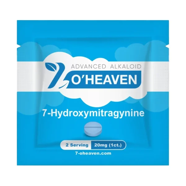 7-O'Heaven 7-OH Kratom Leaf Extract Chewable Tablets 20 mg – 1 Tablet – Unflavored – Front