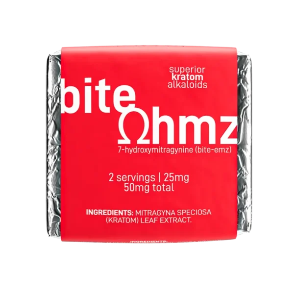 Bite Ohmz 7-Hydroxy Chocolate Square 50 mg