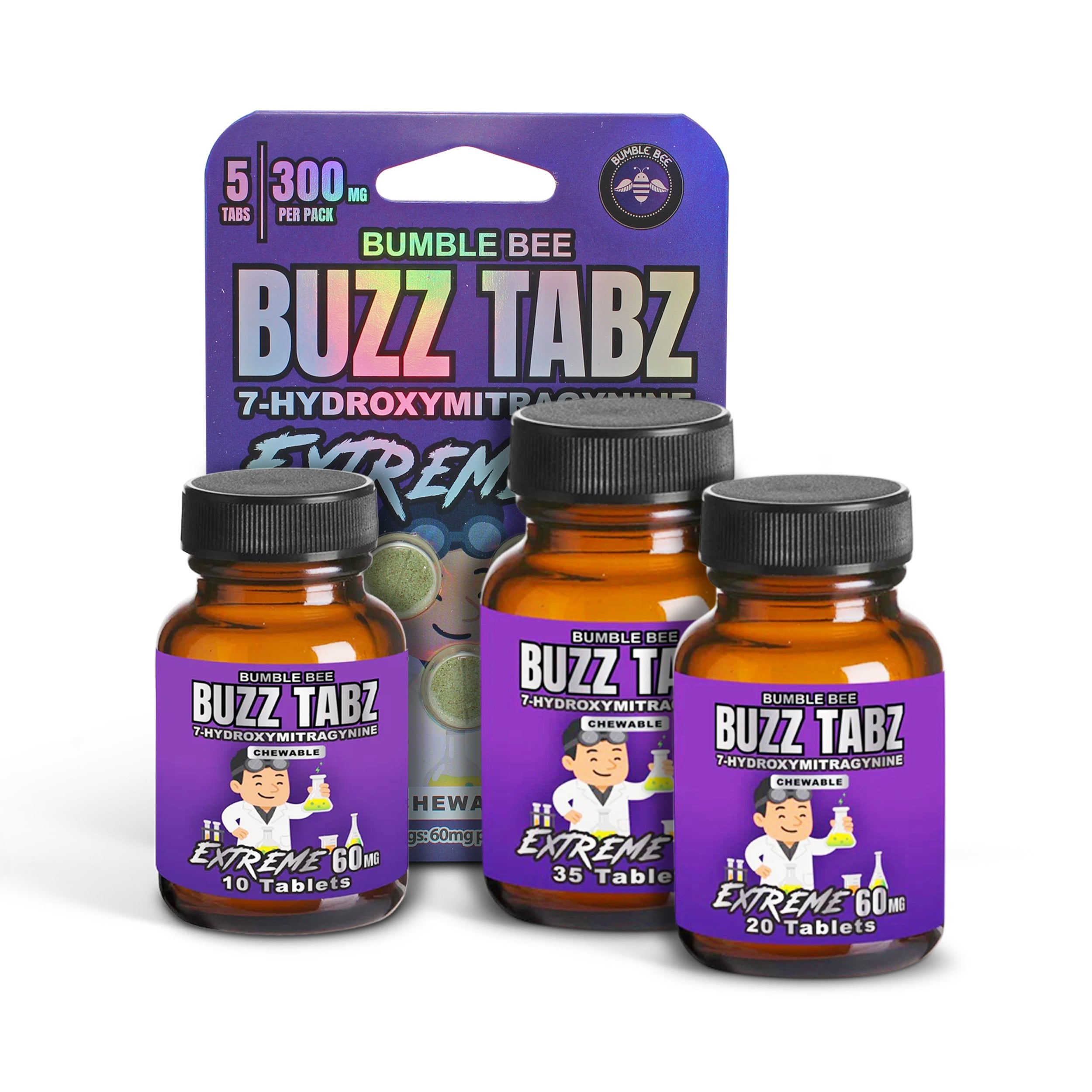 Buy Bumble Bee Buzz Tabz Extreme 7-Hydroxy Chewable Tablets