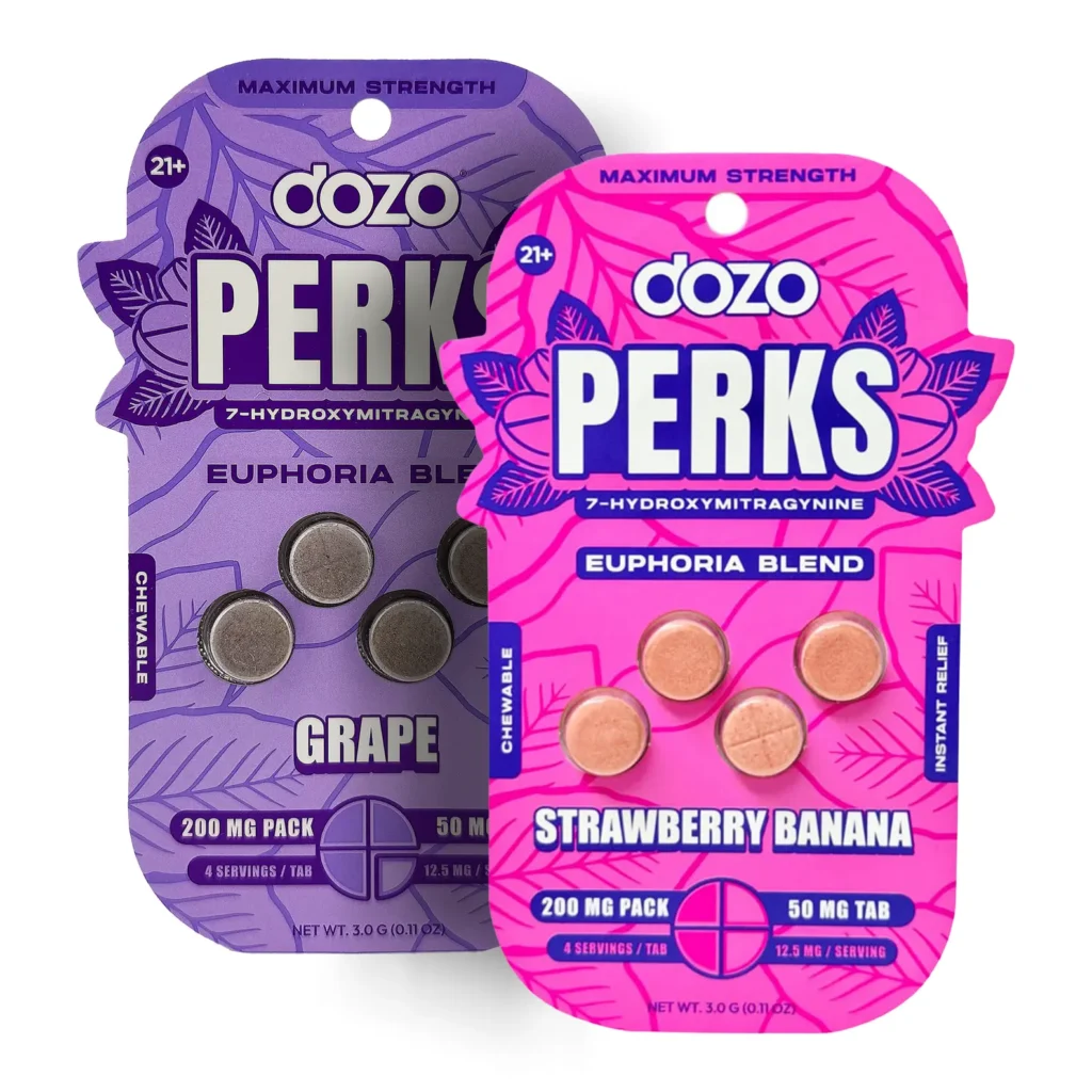 dozo Perks Maximum Strength 7-OH Euphoria Blend Tablets 50 mg