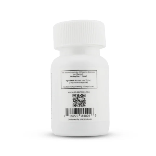 Generic RX 7-Hydroxy Kratom Extract Chewable Tablets 10 mg 30 Count Back 2