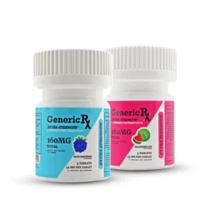 Generic RX Extra Strength 7-Hydroxy Kratom Extract Chewable Tablets 40 mg
