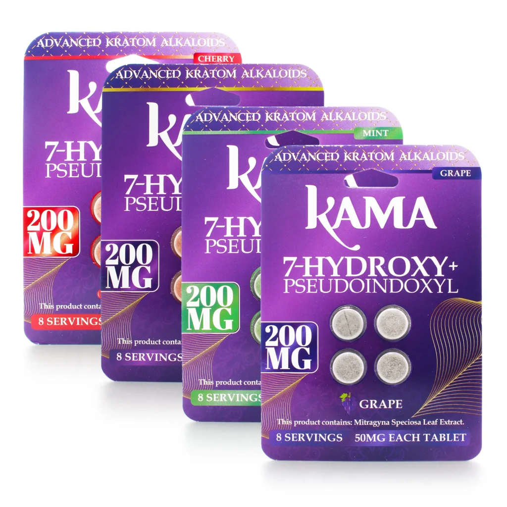 Kama 7-Hydroxy Pseudo Kratom Extract Chewable Tablets 50 mg