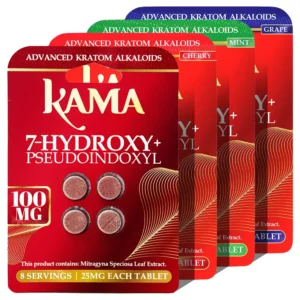 Kama 7-Hydroxie Pseudo Kratom Leaf Extract Chewable Tablets 25 mg
