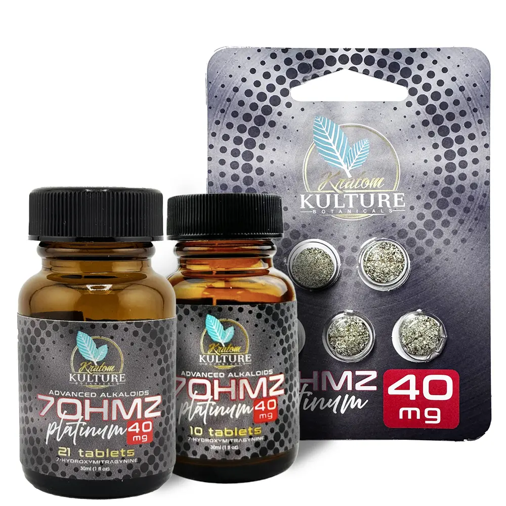 Kratom Kulture 7OHMZ Platinum Chewable Tablets 40 mg