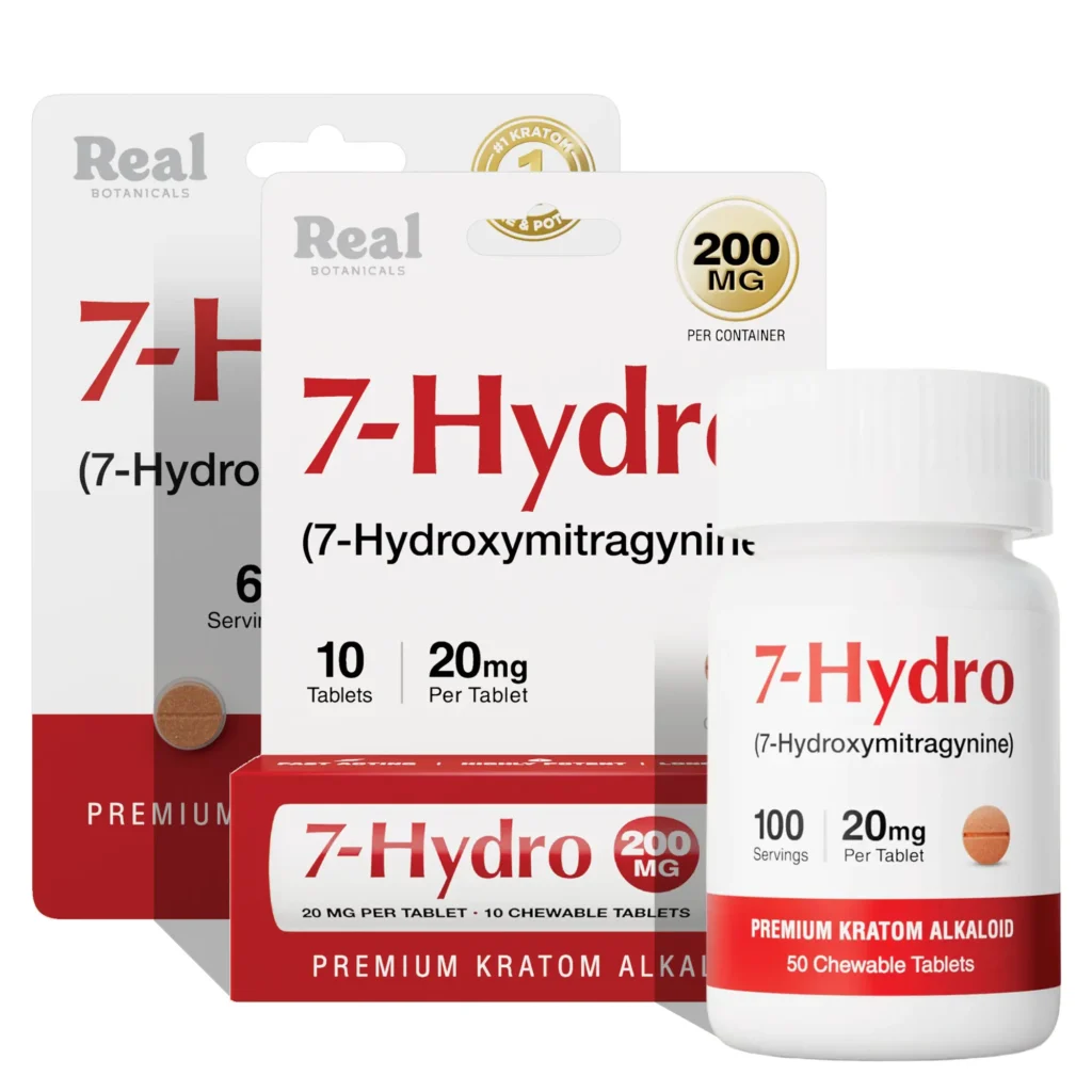 Real Botanicals 7-Hydro Chewable Tablets 20 mg