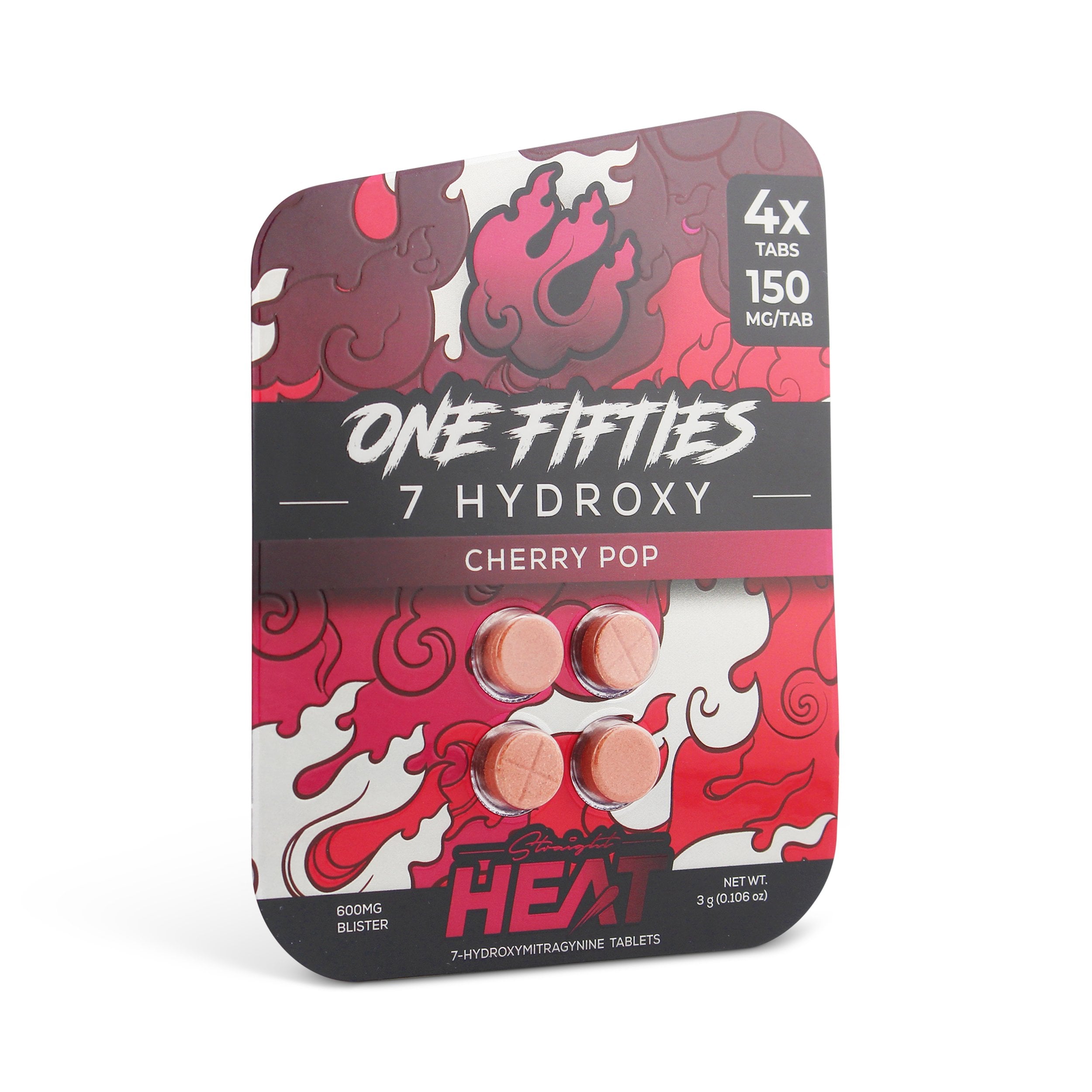 Buy Straight Heat One Fifties 7-Hydroxy Chewable Tablets Cherry