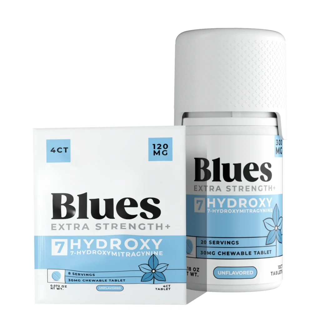 Blues 7-Hydroxy Extra Strength Chewable Tablets 30 mg