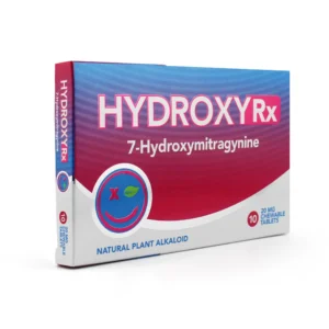 HydroxyRx 7-Hydroxymitragynine Kratom Leaf Extract Chewable Tablets 20 mg 10 Count