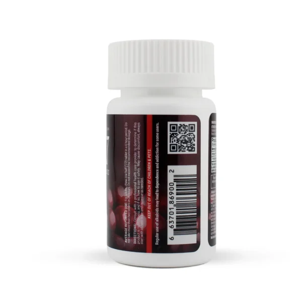 MIRX7 7-Hydroxy Extract Chewable Tablets 30 mg 10 Count Cherry Back