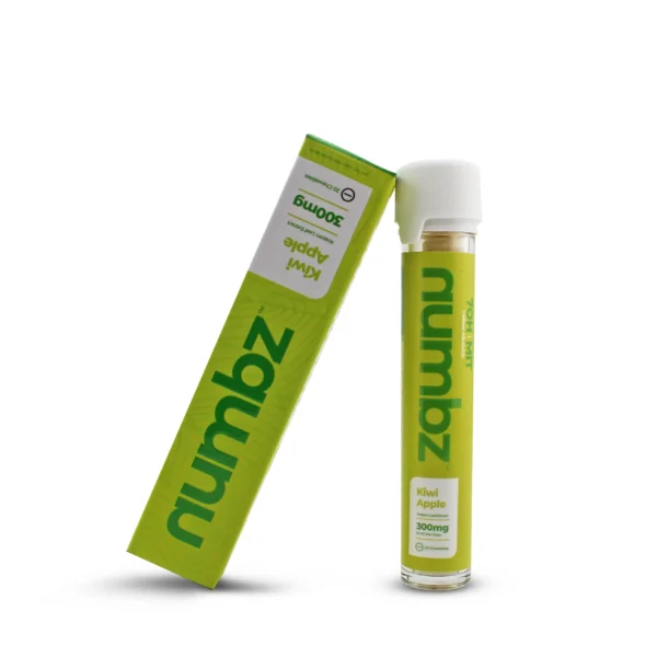 Numbz 7OH Extract Chewables 15 mg 20 Count Kiwi Apple Box With Jar