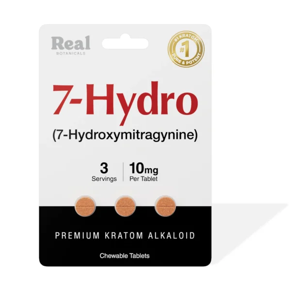 Real Botanicals 7-Hydro Chewable Tablets 10 mg 3 Count