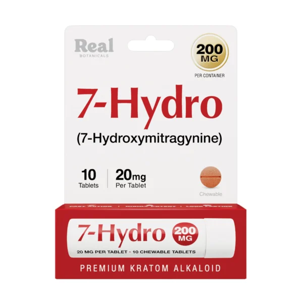 Real Botanicals 7-Hydro Chewable Tablets 20 mg 10 Count