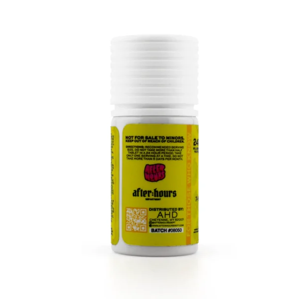 After Hours 7-Hydroxymitragynine Kratom Leaf Extract Chewable Tablets 24 mg 10 Count Pineapple Bliss Back 2