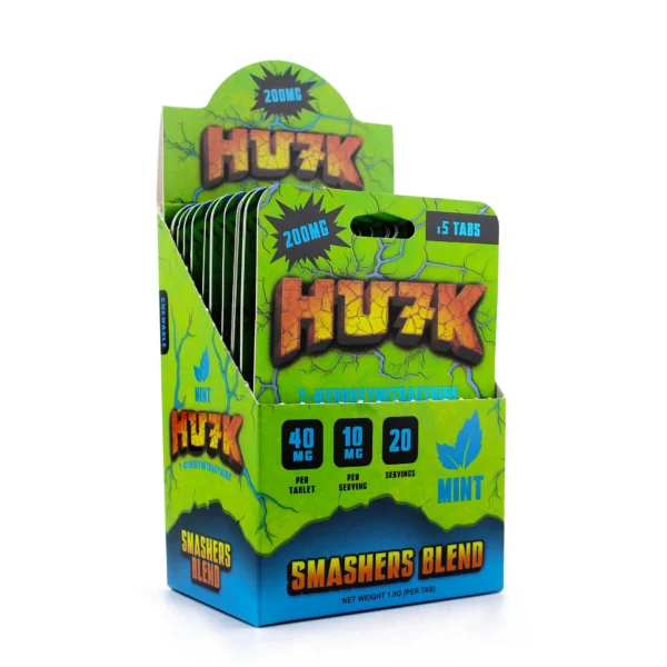 Hu7k Hulk 7-Hydroxy Smashers Blend Chewable Tablets 40 mg 5 Count Mint Display Box