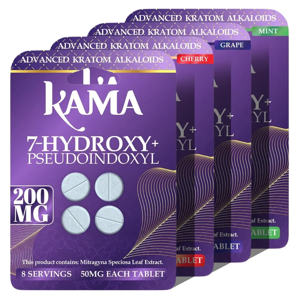 Kama 7-Hydroxy Pseudo Kratom Extract Chewable Tablets 50 mg