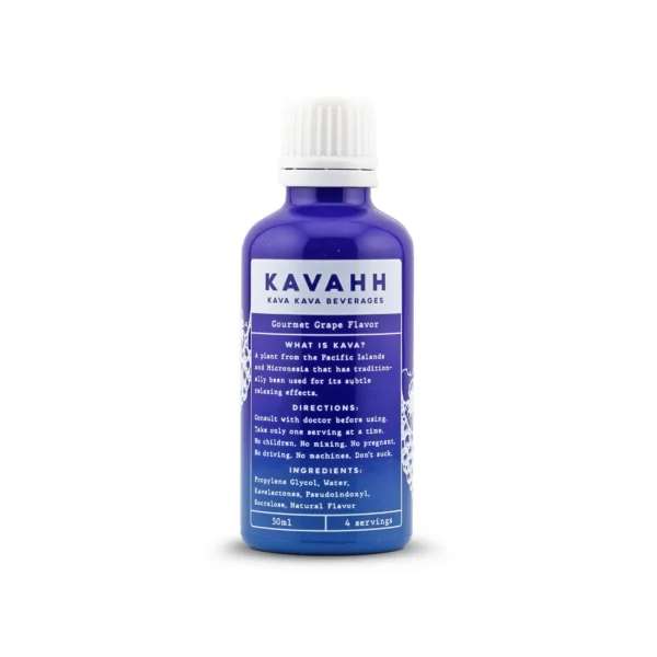 Kavahh Kava Pseudoindoxyl Relaxing Shot 50 Ml Gourmet Grape Back