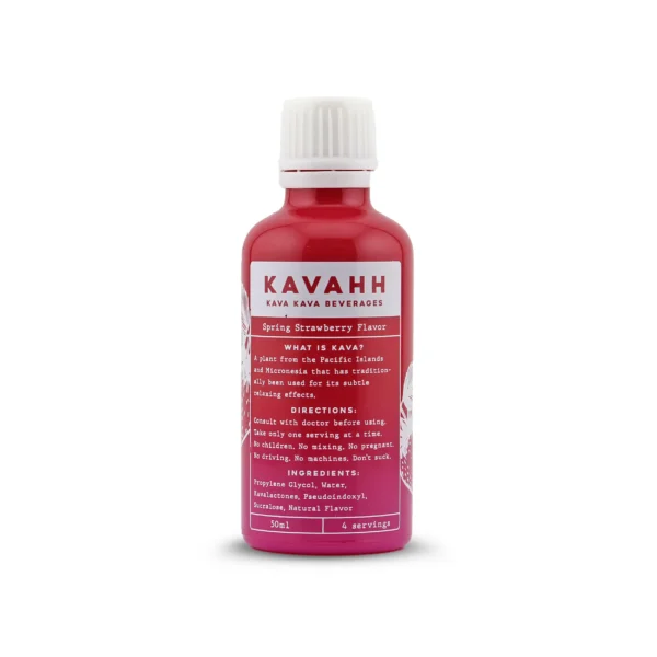 Kavahh Kava Pseudoindoxyl Relaxing Shot 50 Ml Spring Strawberry Back