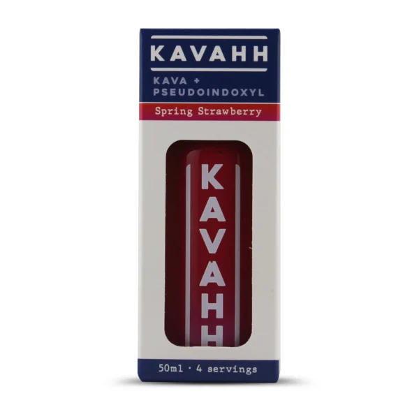 Kavahh Kava Pseudoindoxyl Relaxing Shot 50 Ml Spring Strawberry Box Front