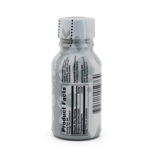 Kraken Kratom Zenith Nano 250 Liquid Extract Shot Product Facts