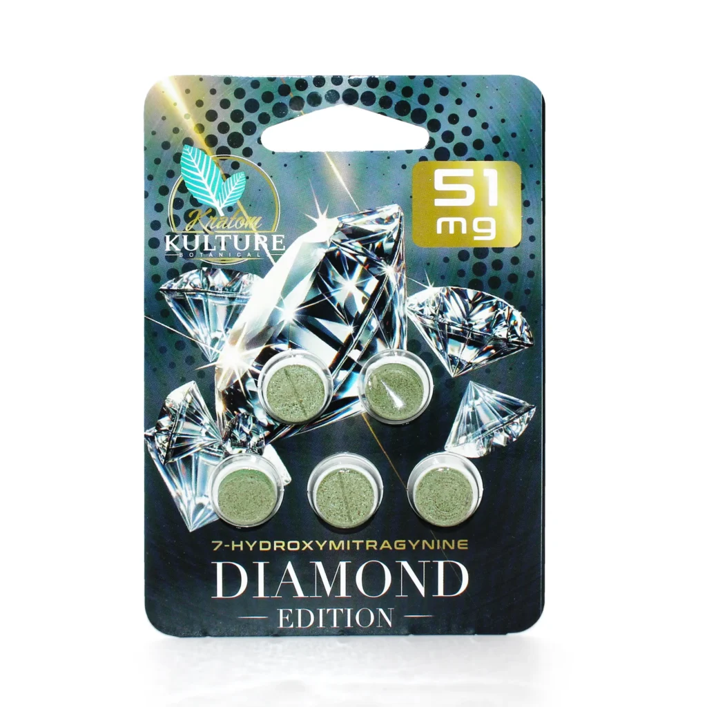 Kratom Kulture 7-OH Diamond Edition Chewable Tablets 51 mg 5 Count Original