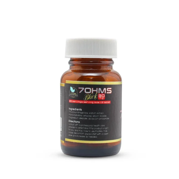 Kratom Kulture 7OHMZ Black Kratom Extract Tablets 30 mg 10 Count Ingredients