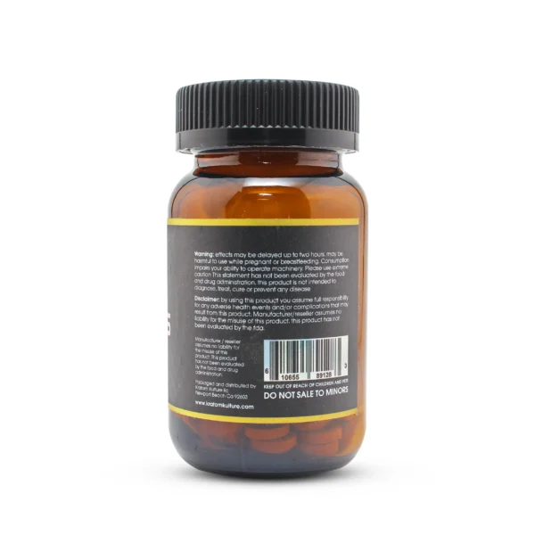 Kratom Kulture 7OHMZ Black Kratom Extract Tablets 30 mg 101 Count Back