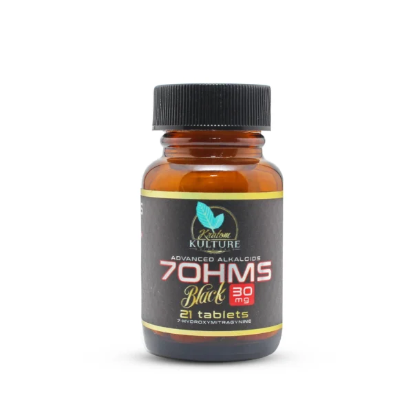 Kratom Kulture 7OHMZ Black Kratom Extract Tablets 30 mg 21 Count Front