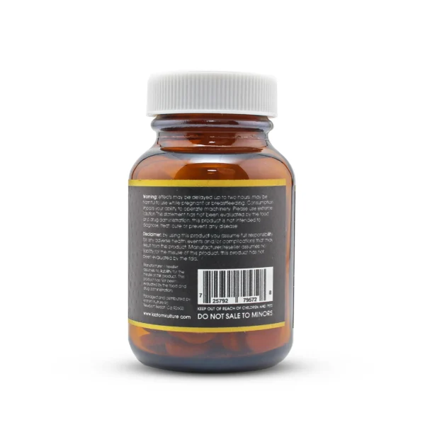 Kratom Kulture 7OHMZ Black Kratom Extract Tablets 30 mg 50 Count Back