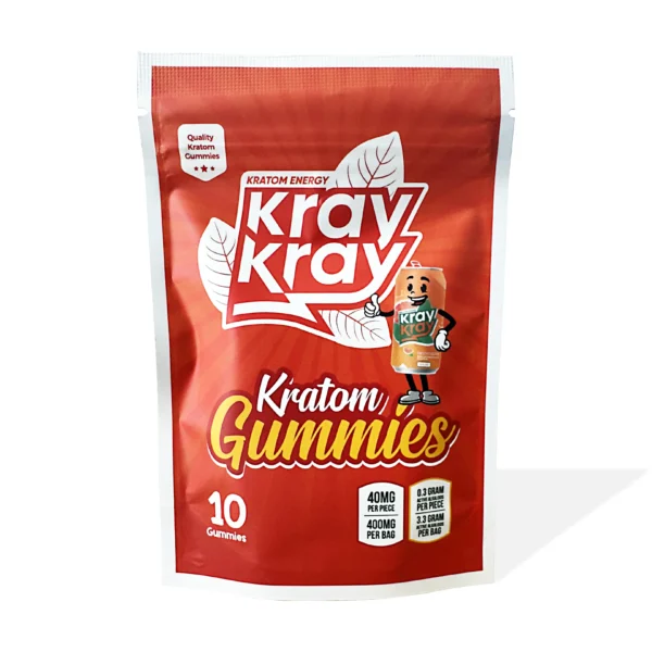 KrayKray Kratom Extract Gummies 40 mg 10 Count Classic