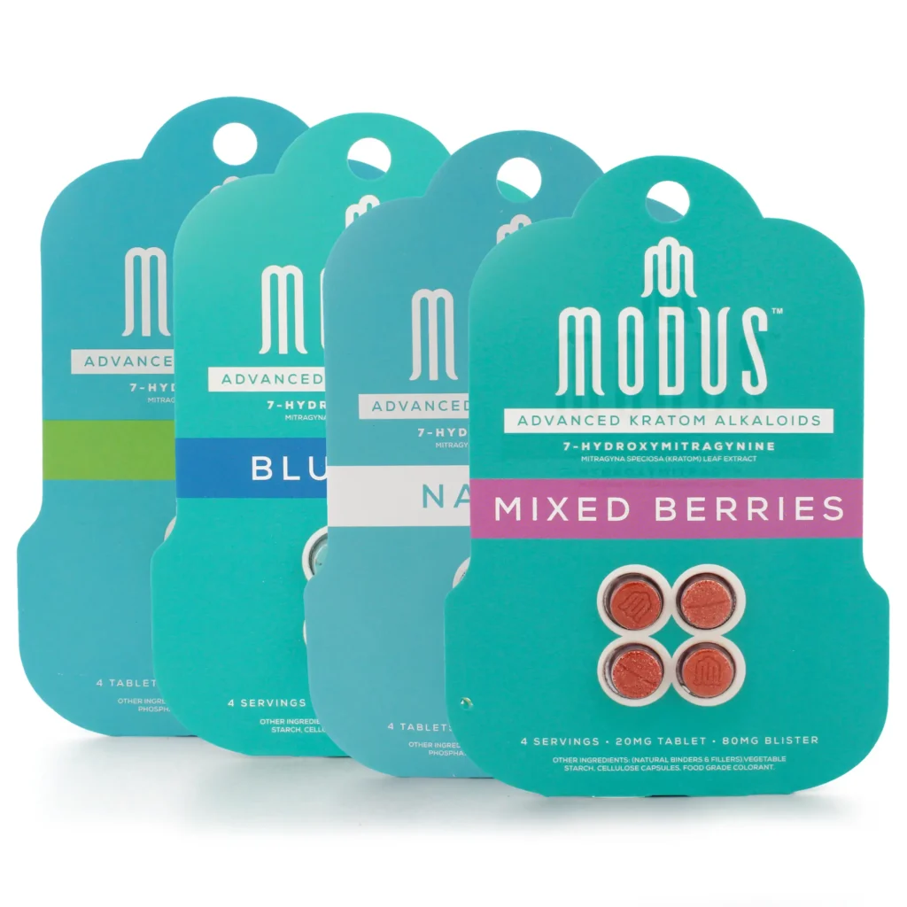 Modus 7-Hydroxymitragynine Kratom Leaf Extract Chewable Tablets 20 mg