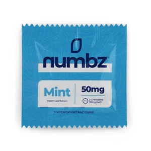 numbz Kratom Leaf Extract Chewable Tablets 25 mg