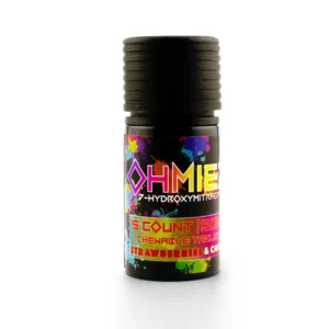 Ohmiez 7-Hydroxy Kratom Leaf Extract Chewable Tablets 50 mg 5 Count Strawberries & Cream
