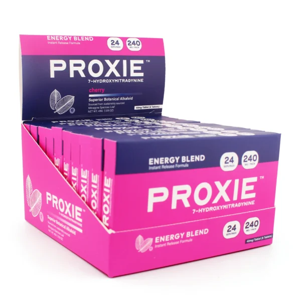 Proxie 7-Hydroxy Energy Blend Tablets 40 mg 6 Count Cherry Display Box