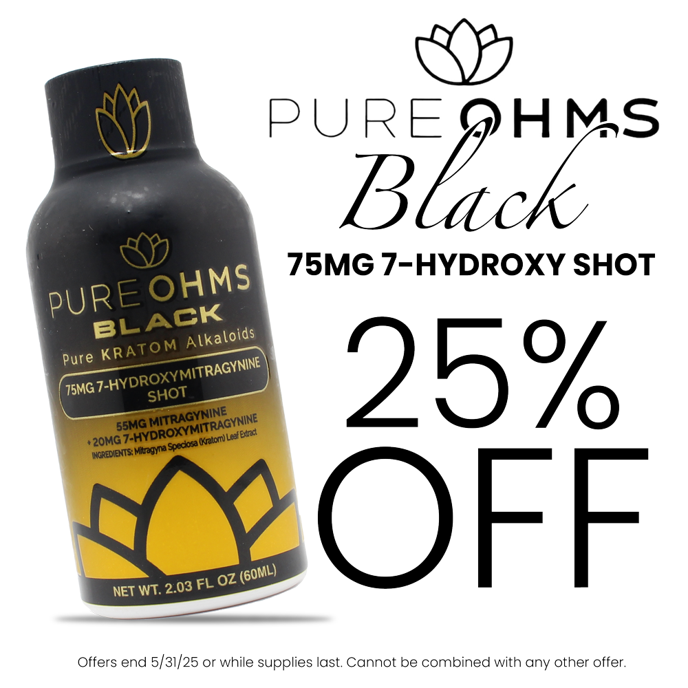 Pure Ohms Black 75 mg shot - 25% OFF