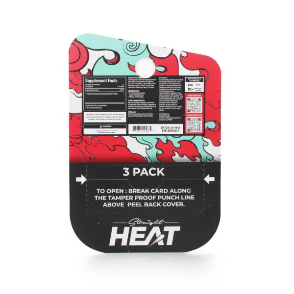Straight Heat 7-Hydroxy Chewable Tablets 80 mg 4 Count Baja Blast Back