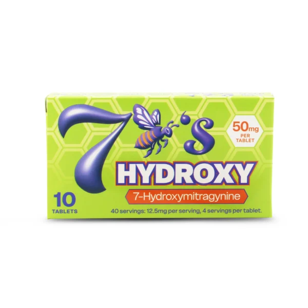 7 Bee's 7-Hydroxy Kratom Chewable Tablets 50 mg 10 Count Original Front