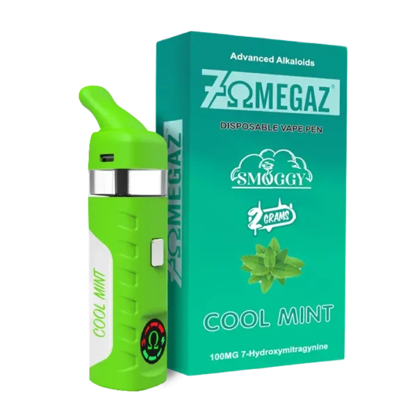 7omegaz 7-Hydroxymitragynine 100 mg Disposable Vape Pen 2 ml - 100 mg 2 ml, Cool Mint