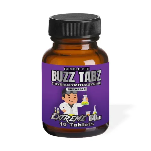 Bumble Bee Buzz Tabz Extreme 7-Hydroxy Chewable Tablets 60 mg 10 Tablets Original Front