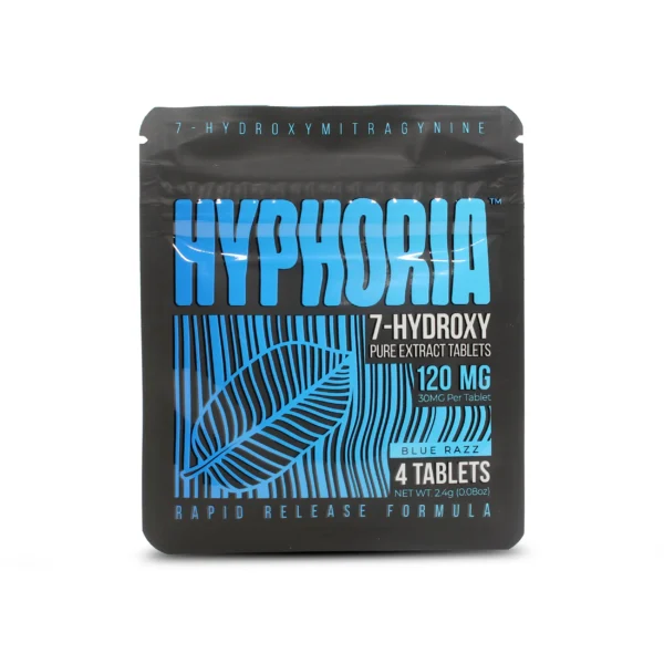 Hyphoria 7-Hydroxy Pure Extract Blue Razz 30 mg 4 Count Front