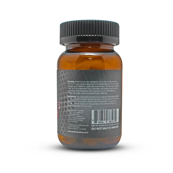 101 Count Original Kratom Kulture 7-Hydroxy OHMZ Platinum Chewable Tablets 40 mg Back