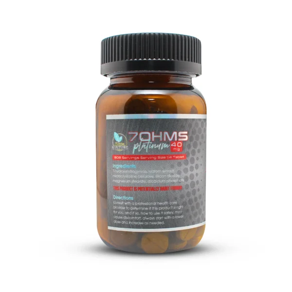 202 Count Kratom Kulture 7-Hydroxy OHMZ Platinum Original 40 mg Ingredients Directions